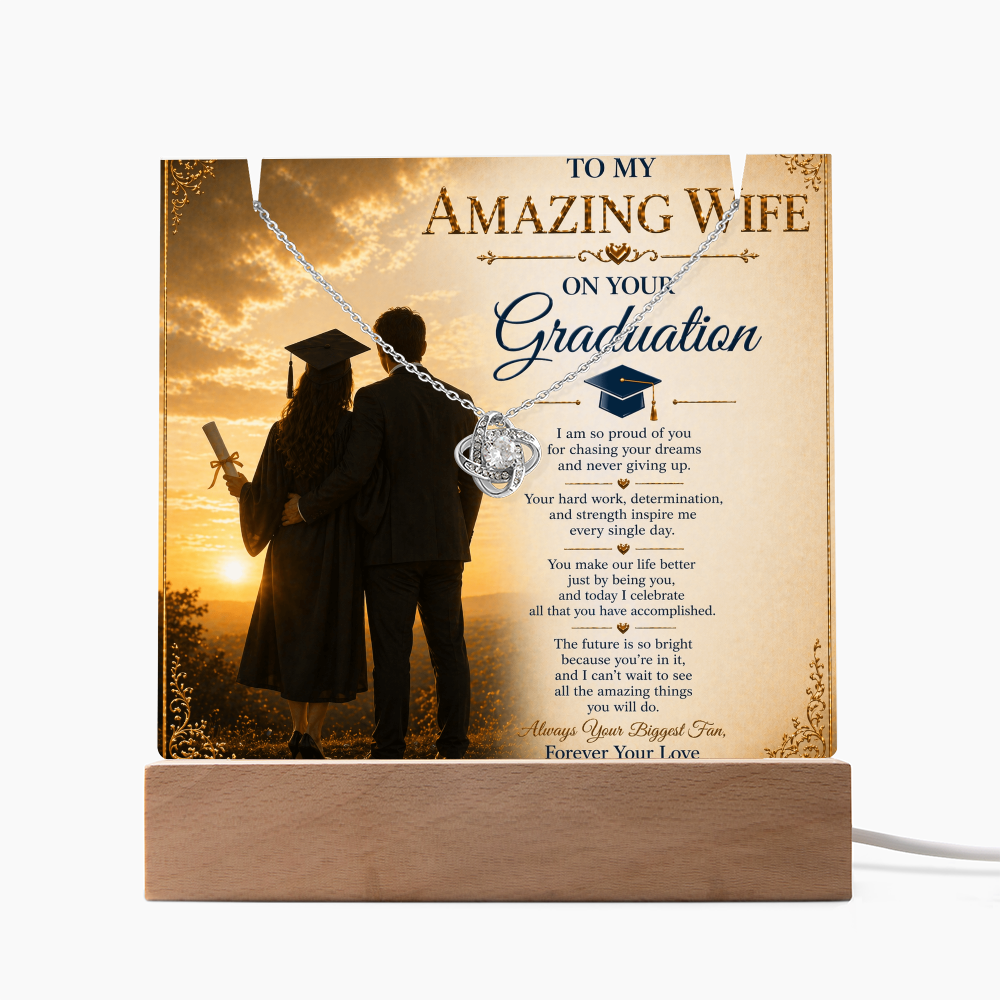 For My Amazing Wife Graduation Acrylic Gift Set
