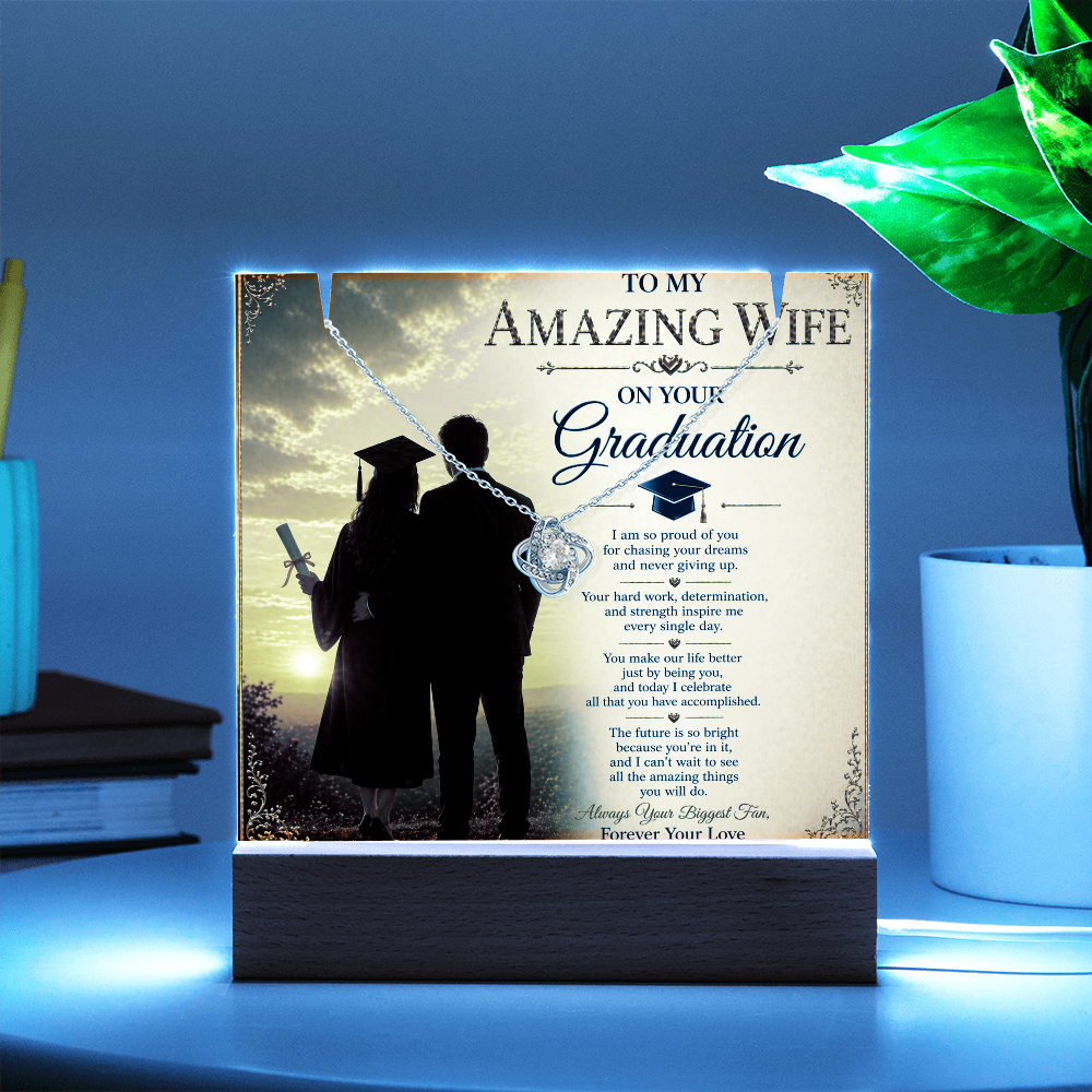 For My Amazing Wife Graduation Acrylic Gift Set