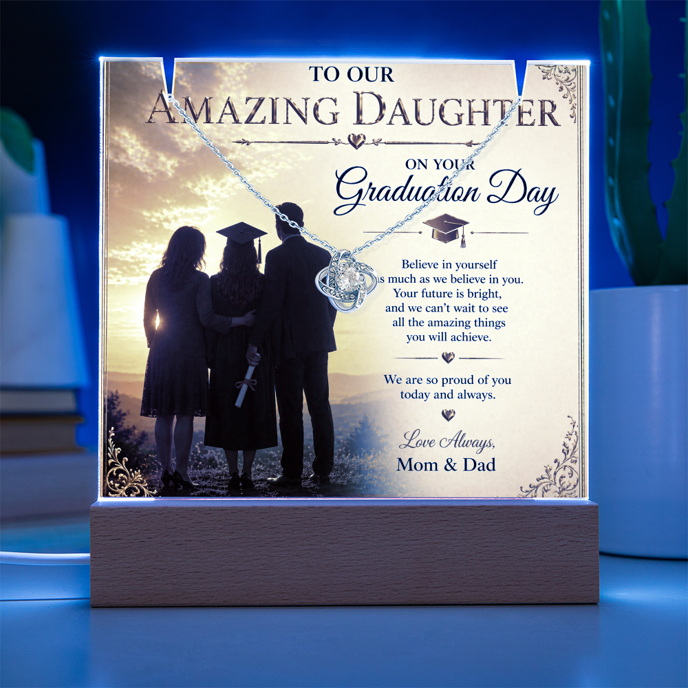 To Our Amazing Daughter's Graduation Acrylic Gift Set