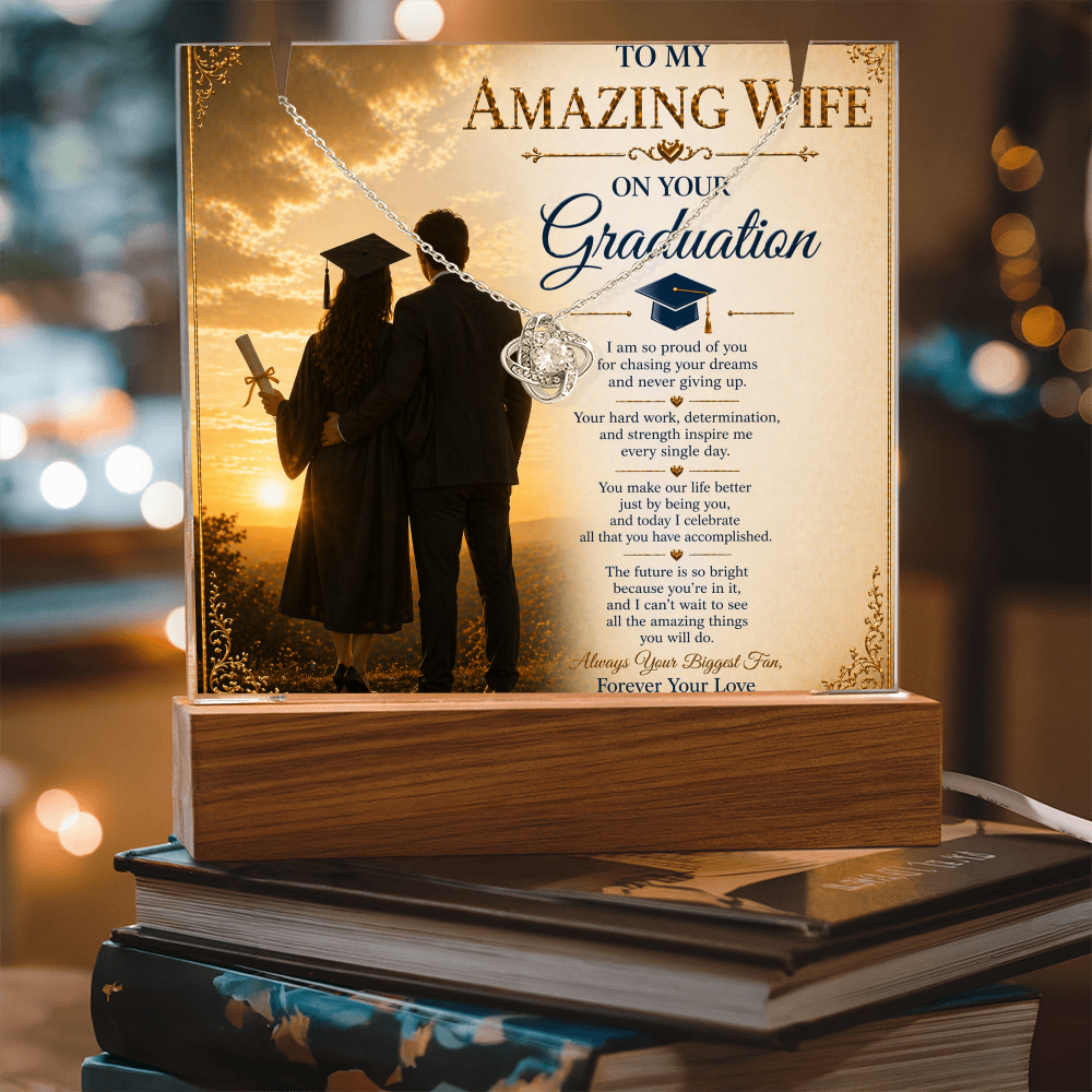 For My Amazing Wife Graduation Acrylic Gift Set