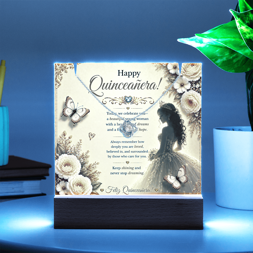 Sweet & Amazing Quinceañera For My Little Princess  Acrylic Gift Set