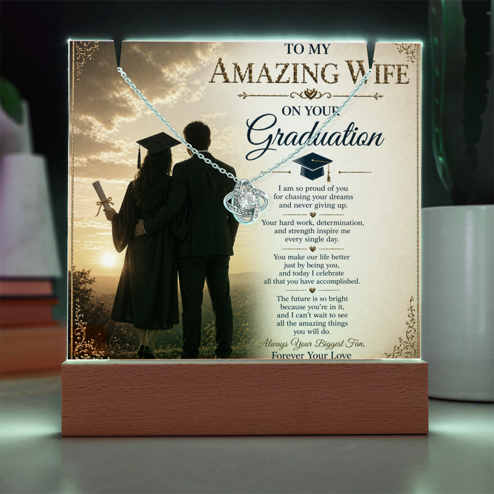 For My Amazing Wife Graduation Acrylic Gift Set