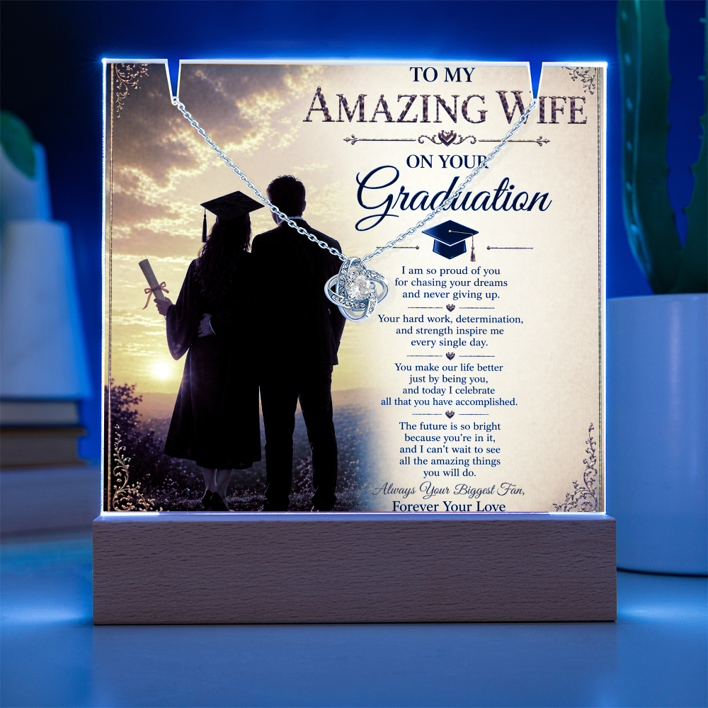For My Amazing Wife Graduation Acrylic Gift Set
