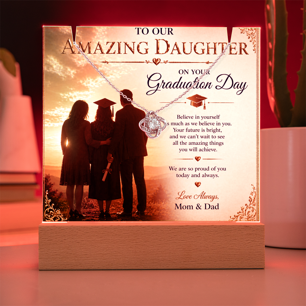 To Our Amazing Daughter's Graduation Acrylic Gift Set