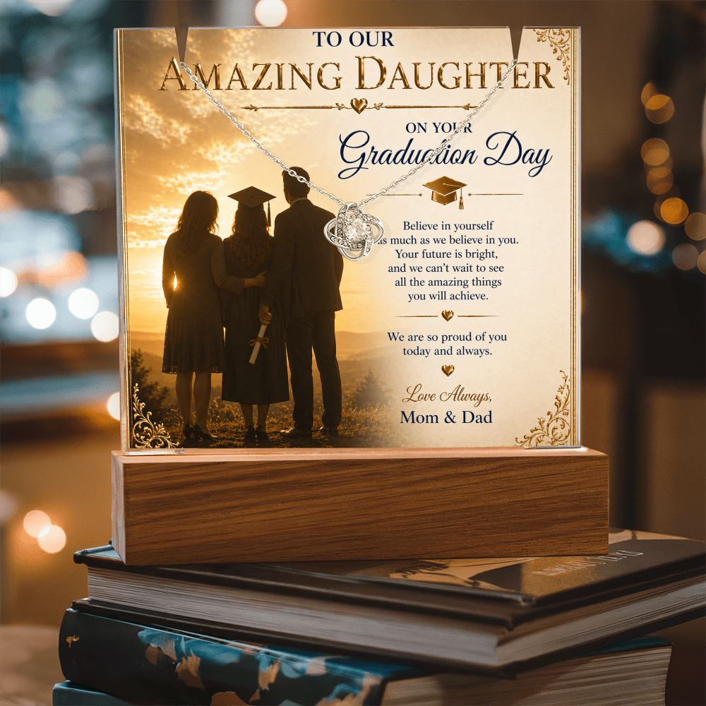 To Our Amazing Daughter's Graduation Acrylic Gift Set