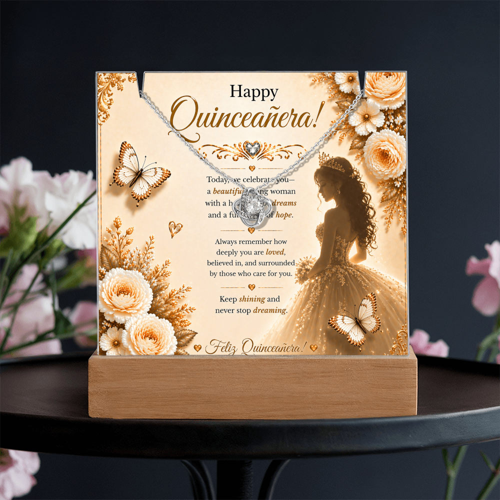 Sweet & Amazing Quinceañera For My Little Princess  Acrylic Gift Set