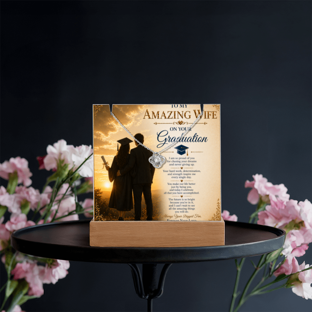 For My Amazing Wife Graduation Acrylic Gift Set