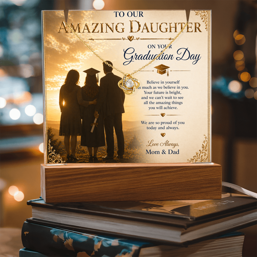 To Our Amazing Daughter's Graduation Acrylic Gift Set