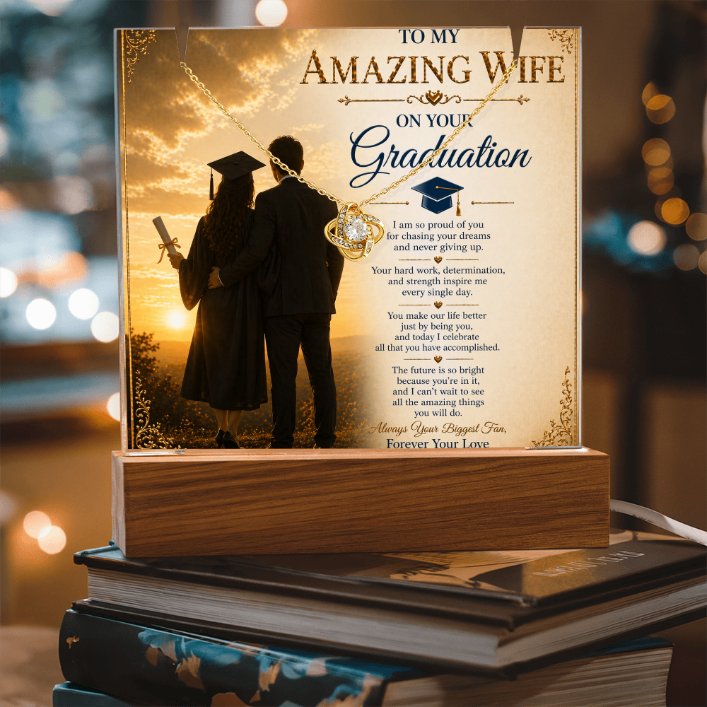 For My Amazing Wife Graduation Acrylic Gift Set