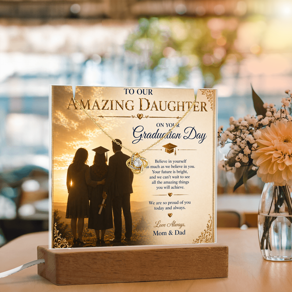To Our Amazing Daughter's Graduation Acrylic Gift Set