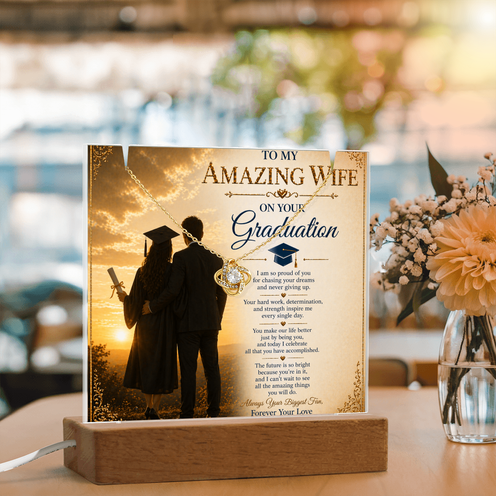For My Amazing Wife Graduation Acrylic Gift Set