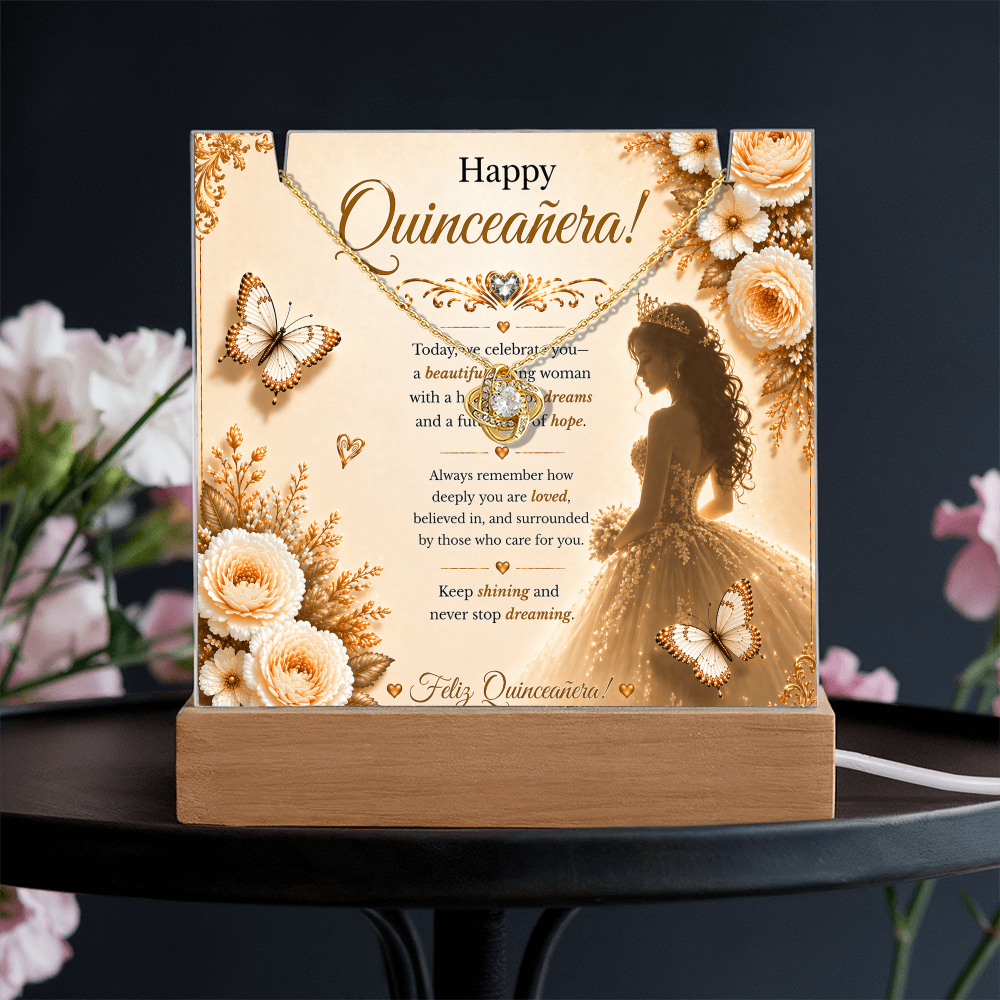 Sweet & Amazing Quinceañera For My Little Princess  Acrylic Gift Set