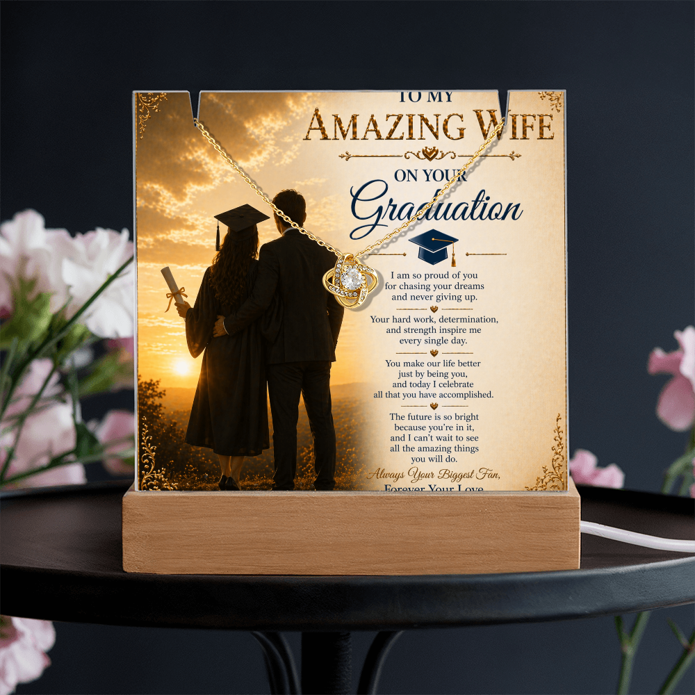 For My Amazing Wife Graduation Acrylic Gift Set