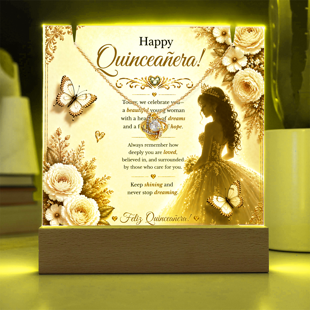 Sweet & Amazing Quinceañera For My Little Princess  Acrylic Gift Set