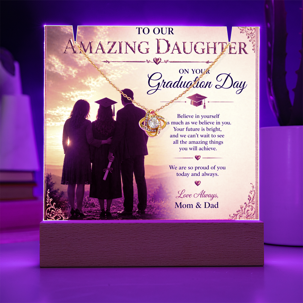 To Our Amazing Daughter's Graduation Acrylic Gift Set