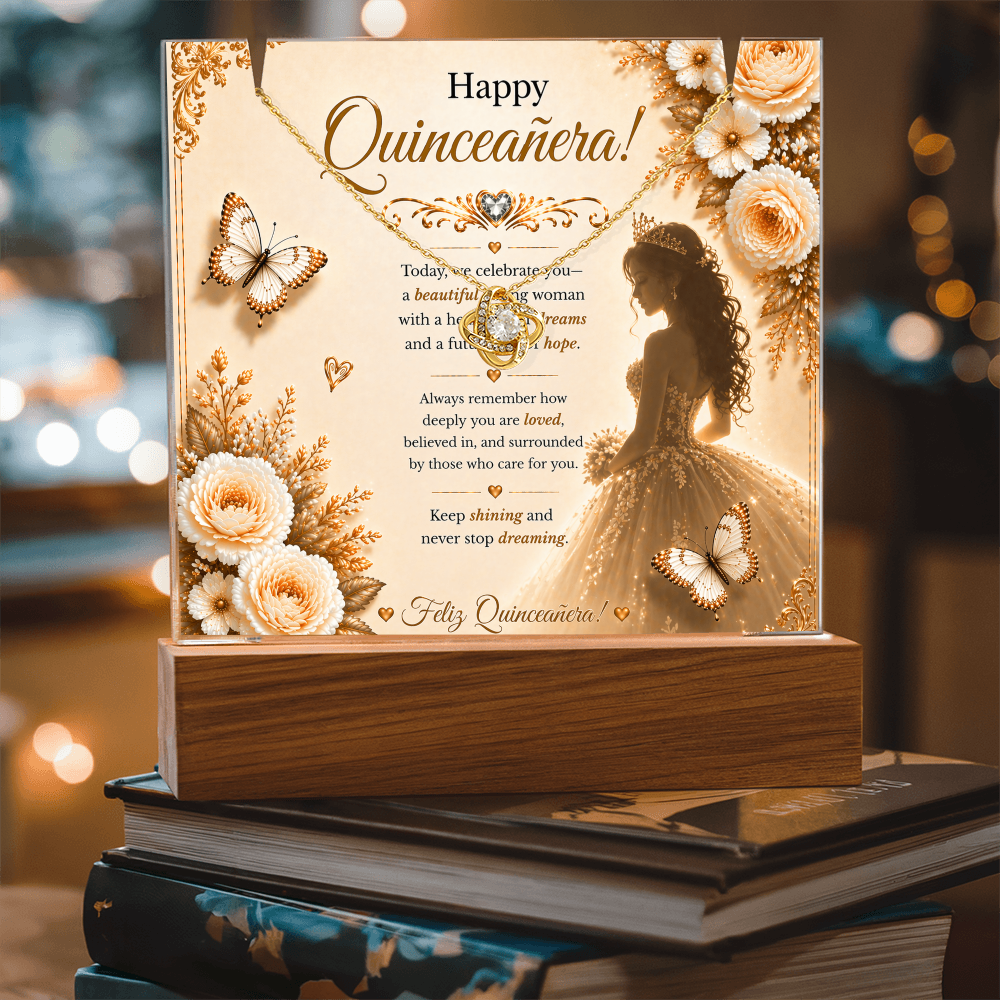 Sweet & Amazing Quinceañera For My Little Princess  Acrylic Gift Set