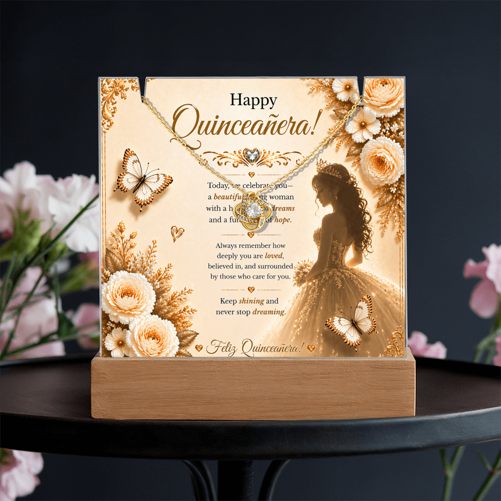 Sweet & Amazing Quinceañera For My Little Princess  Acrylic Gift Set