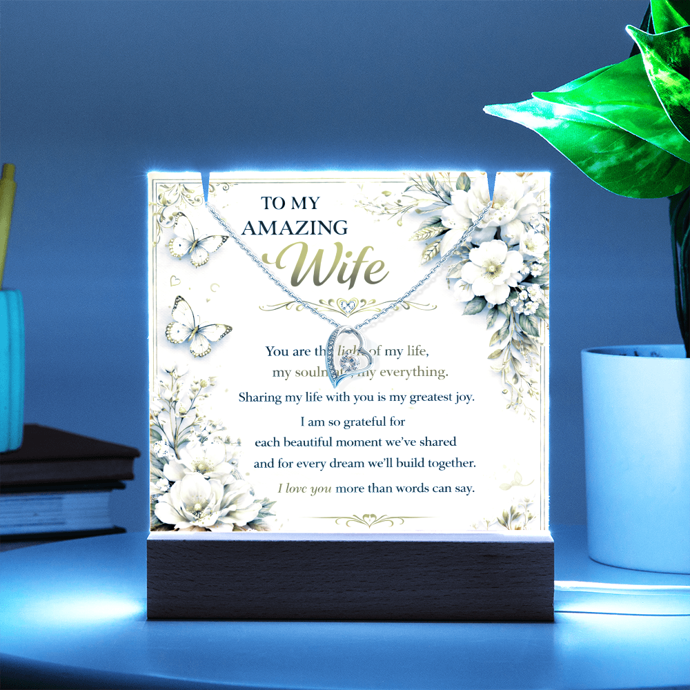 My True Amazing Wife Acrylic Plaque Gift Set