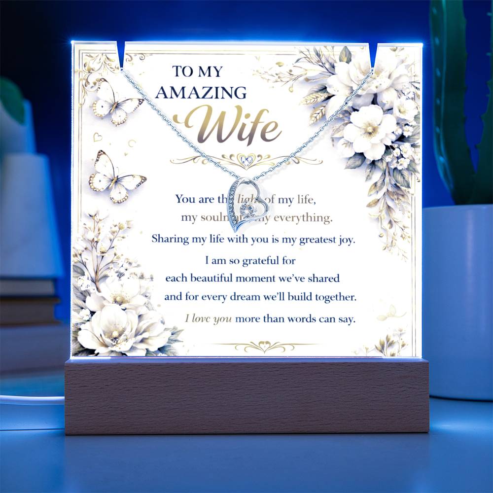 My True Amazing Wife Acrylic Plaque Gift Set