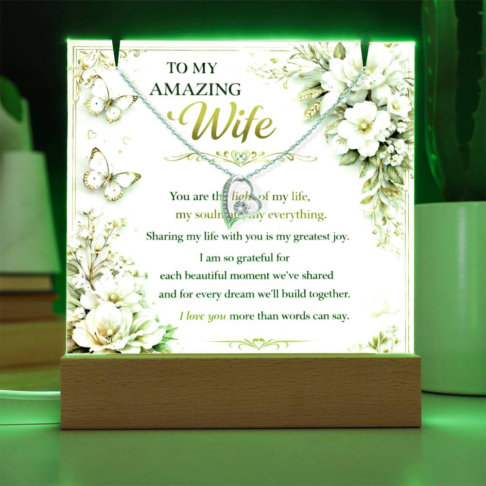 My True Amazing Wife Acrylic Plaque Gift Set
