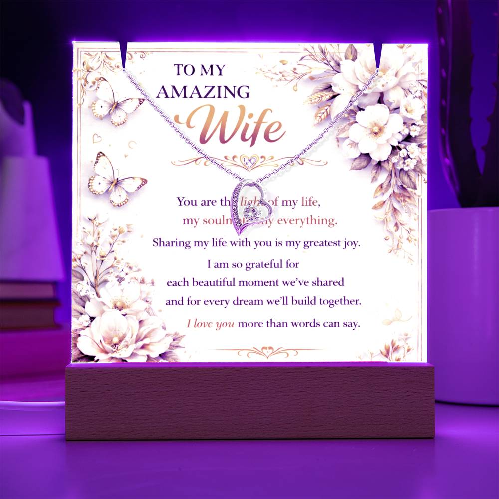 My True Amazing Wife Acrylic Plaque Gift Set