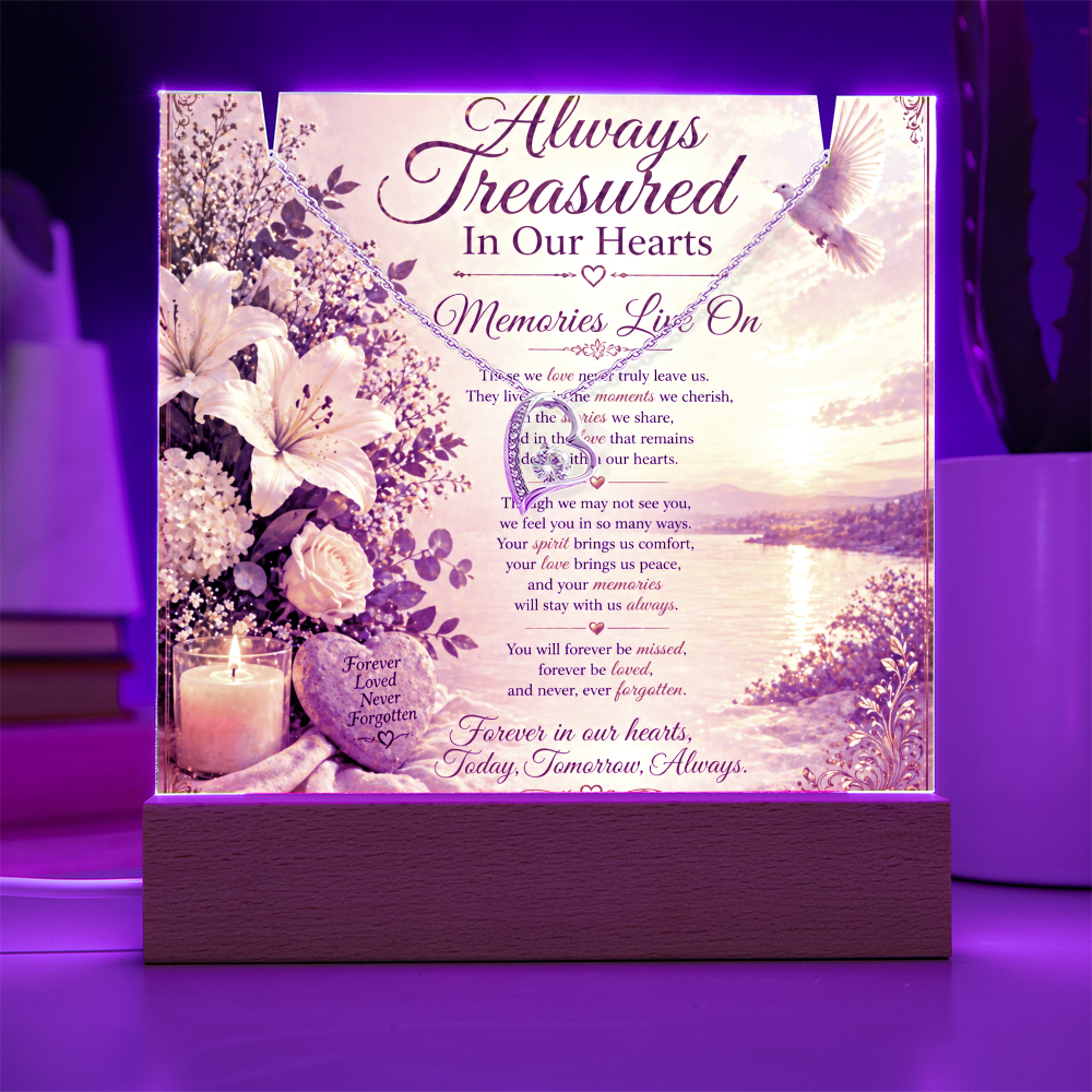 Cherished Memories Lives On Acrylic Gift Set