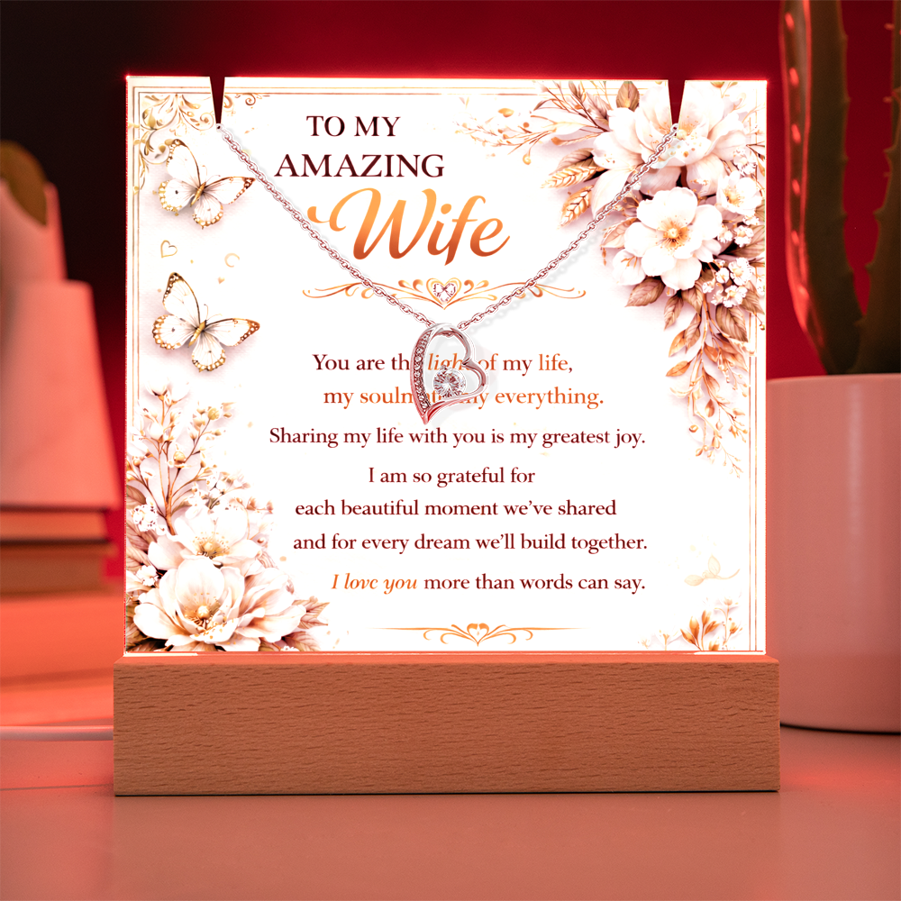 My True Amazing Wife Acrylic Plaque Gift Set