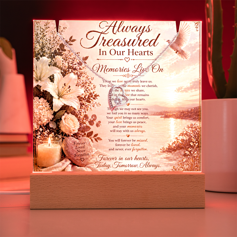 Cherished Memories Lives On Acrylic Gift Set