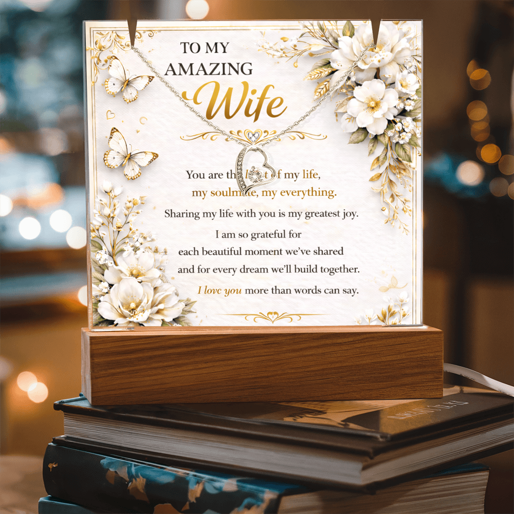 My True Amazing Wife Acrylic Plaque Gift Set