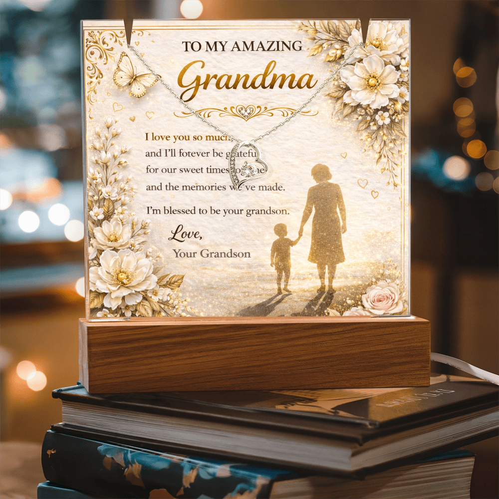 My Amazing Grandma From Grand Son Acrylic Gift Set