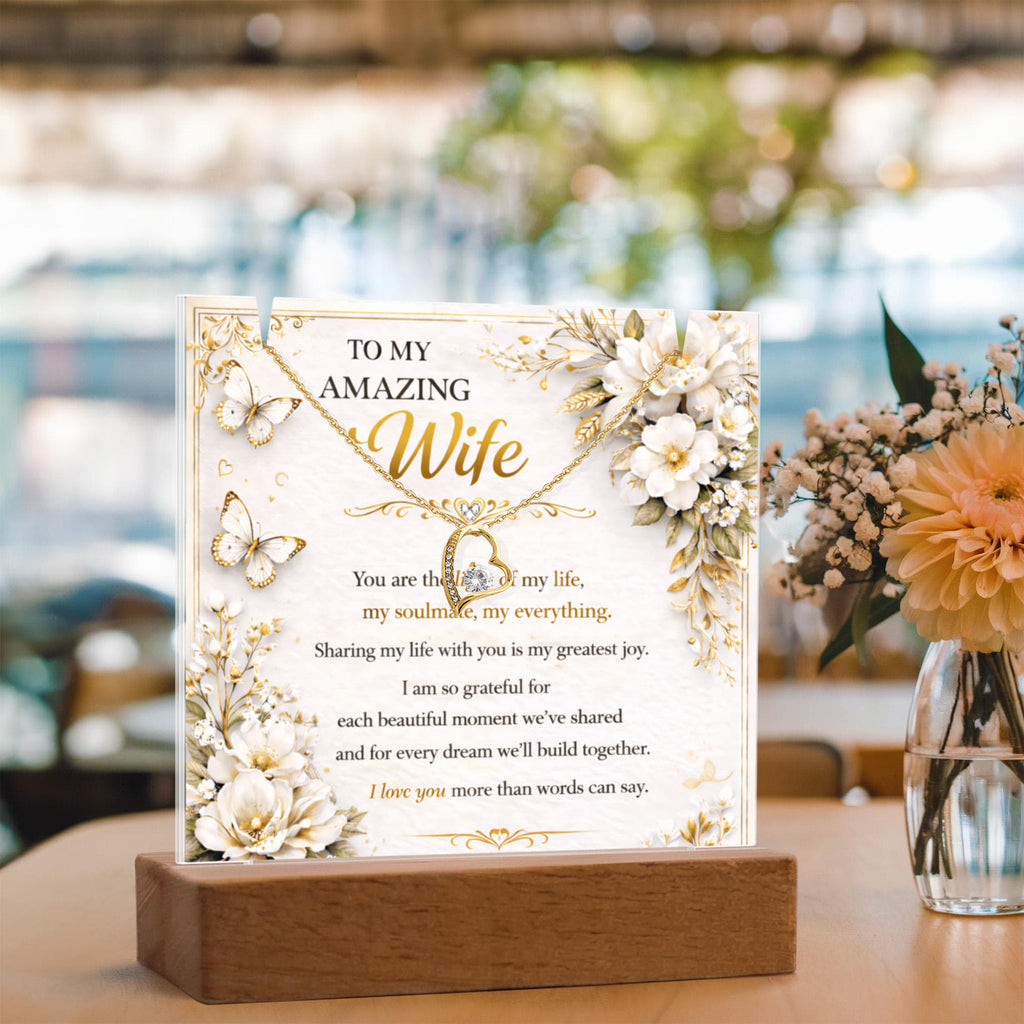 My True Amazing Wife Acrylic Plaque Gift Set