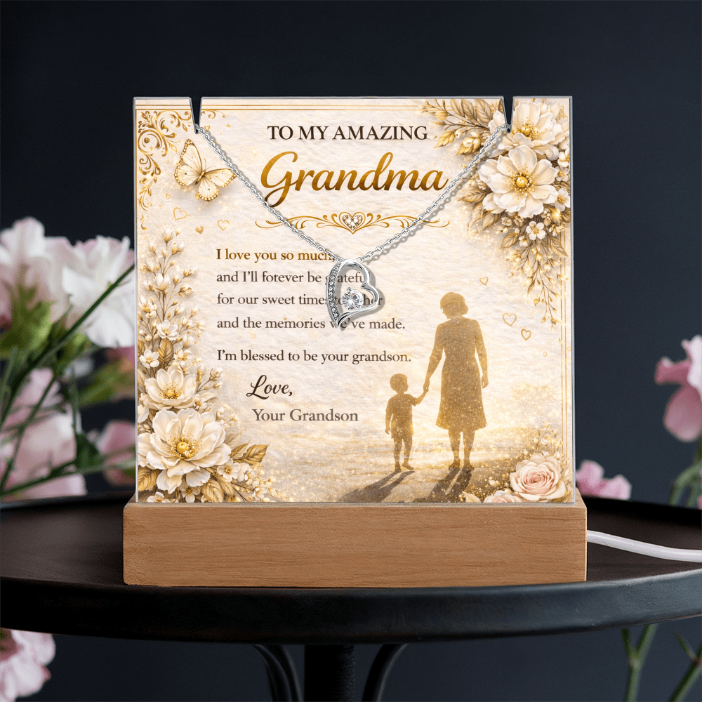 My Amazing Grandma From Grand Son Acrylic Gift Set
