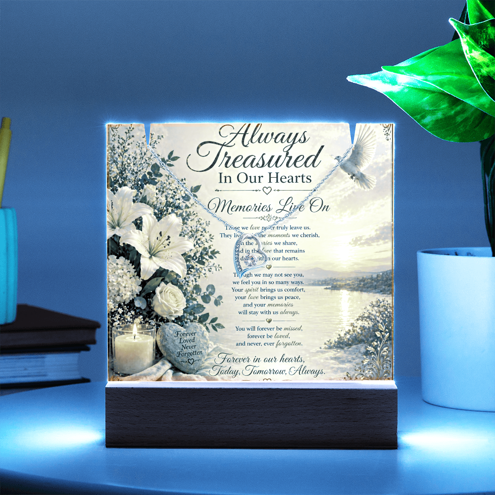 Cherished Memories Lives On Acrylic Gift Set