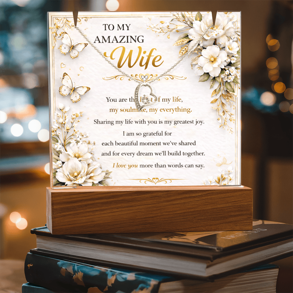 My True Amazing Wife Acrylic Plaque Gift Set