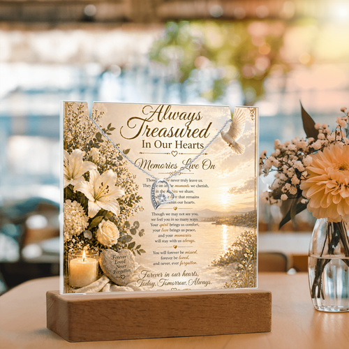 Cherished Memories Lives On Acrylic Gift Set