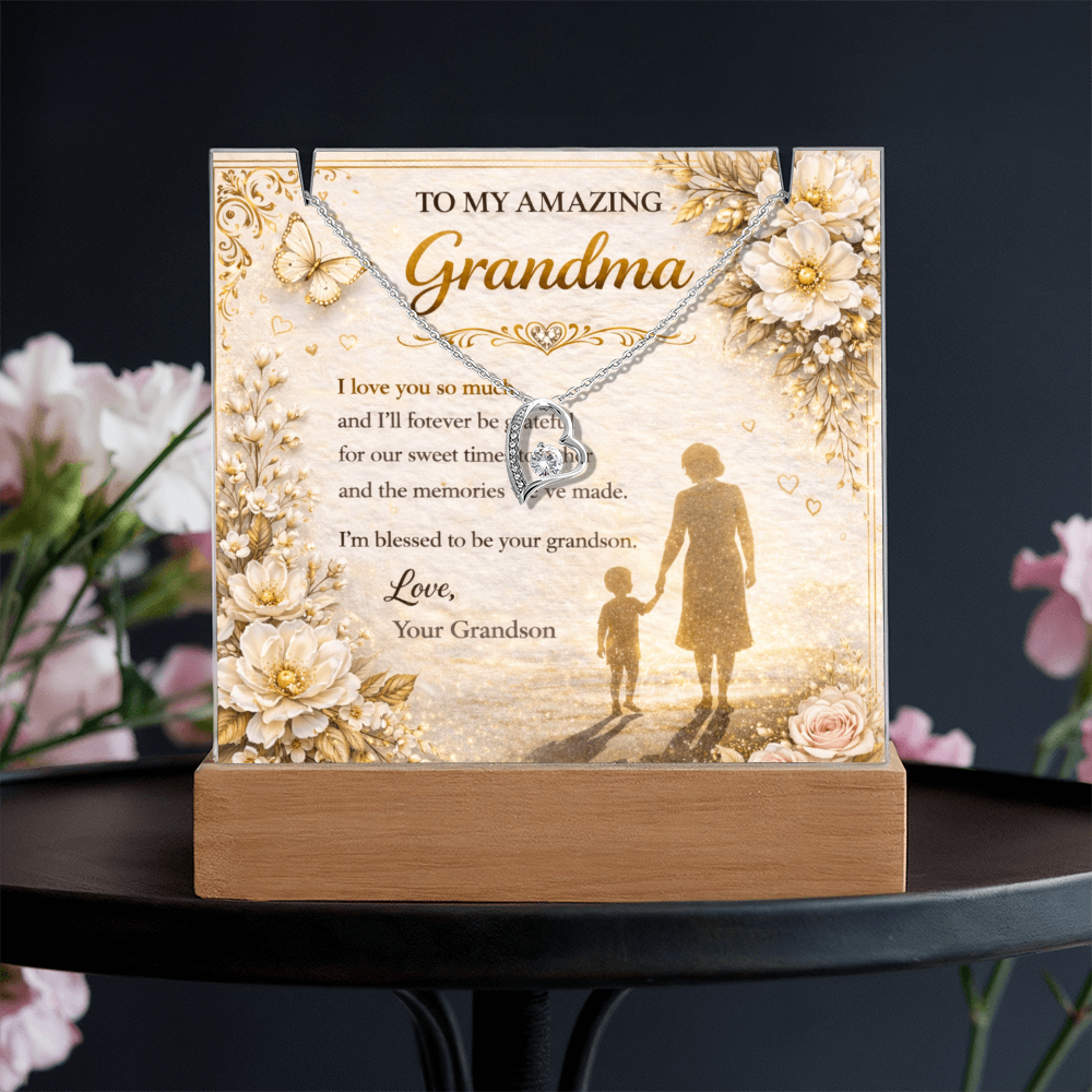 My Amazing Grandma From Grand Son Acrylic Gift Set