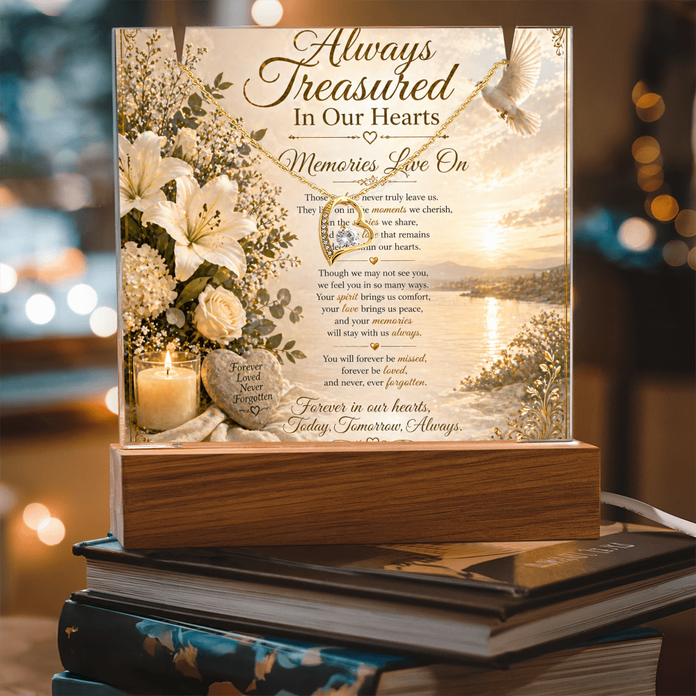 Cherished Memories Lives On Acrylic Gift Set