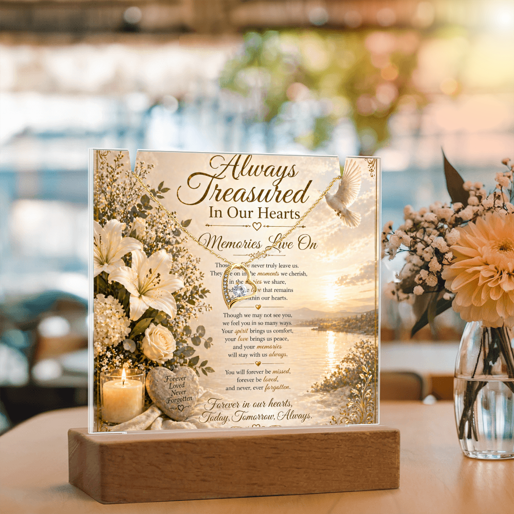 Cherished Memories Lives On Acrylic Gift Set