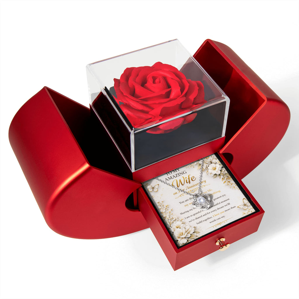 Happy Anniversary Honey Necklace Gift Set