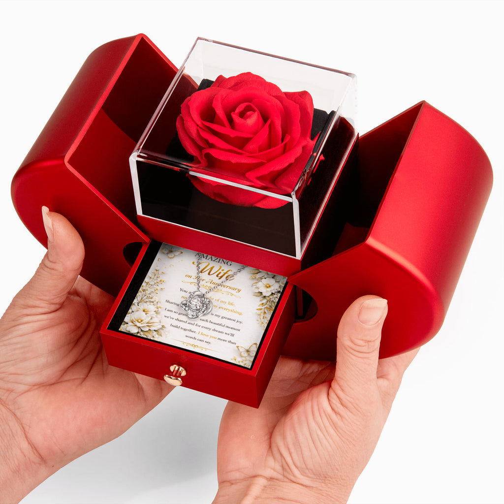 Happy Anniversary Honey Necklace Gift Set