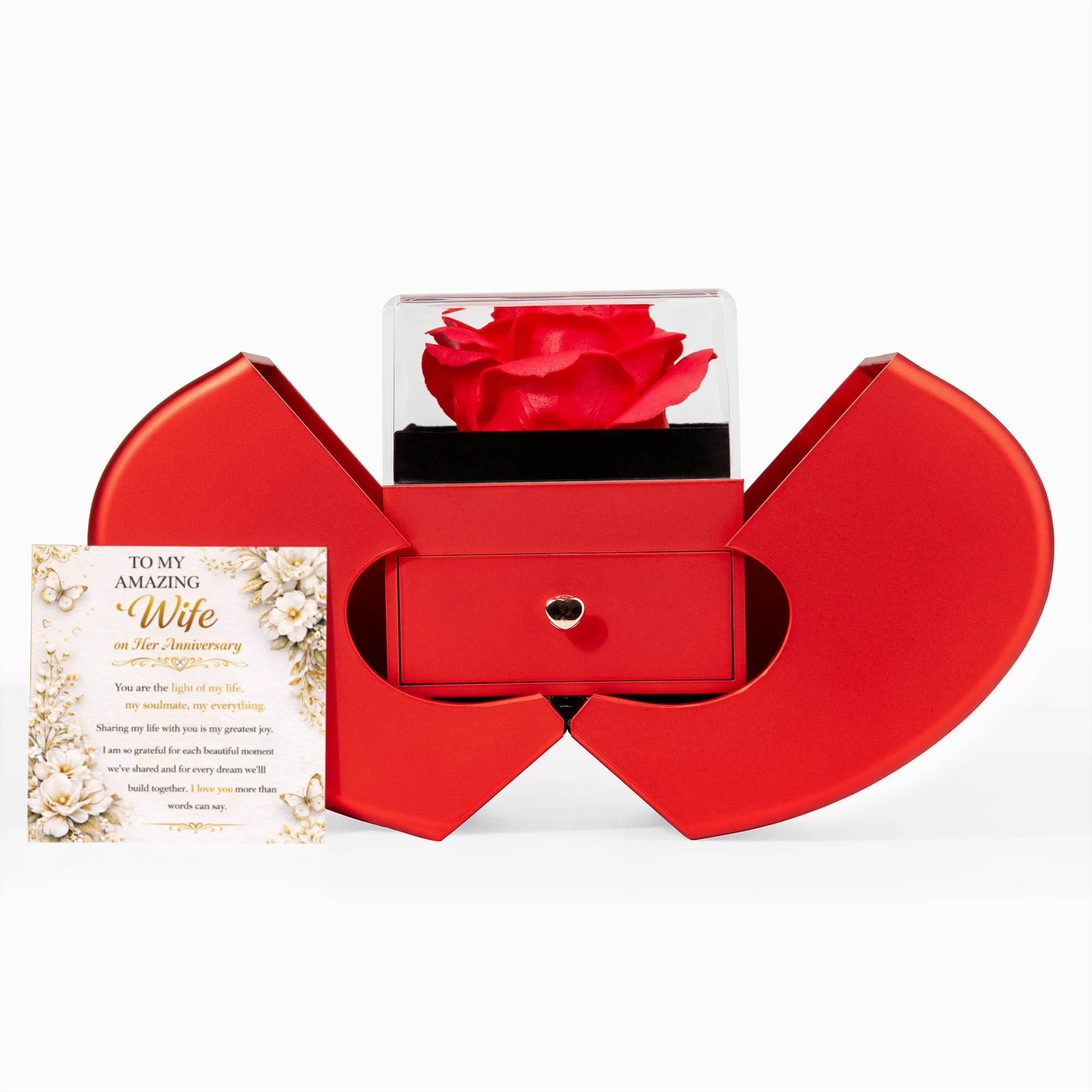 Happy Anniversary Honey Necklace Gift Set
