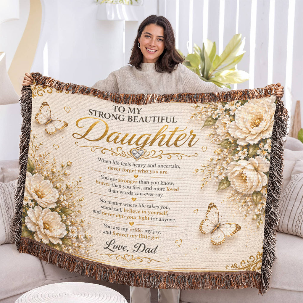 Spectacular & Beautiful Daughter's Woven Blanket Gift