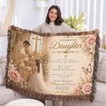 First Communion Blessings And Elegance Woven Blanket
