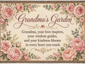 Beautiful Grandma Garden Woven Blanket  Gift