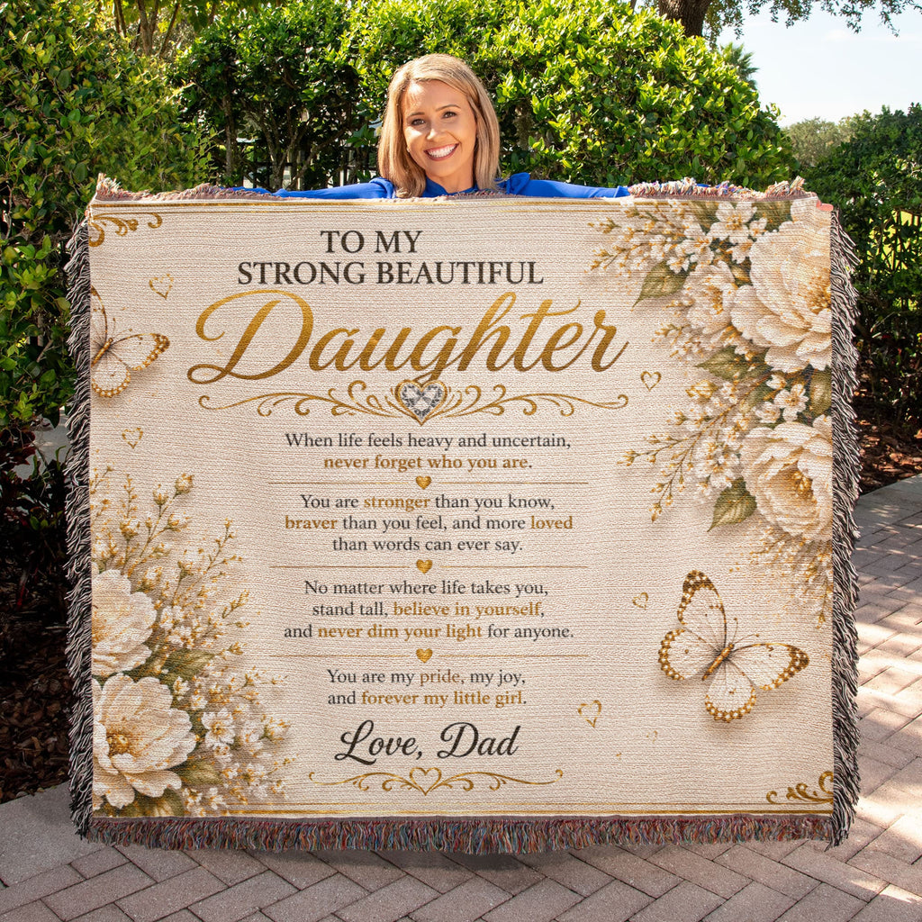 Spectacular & Beautiful Daughter's Woven Blanket Gift