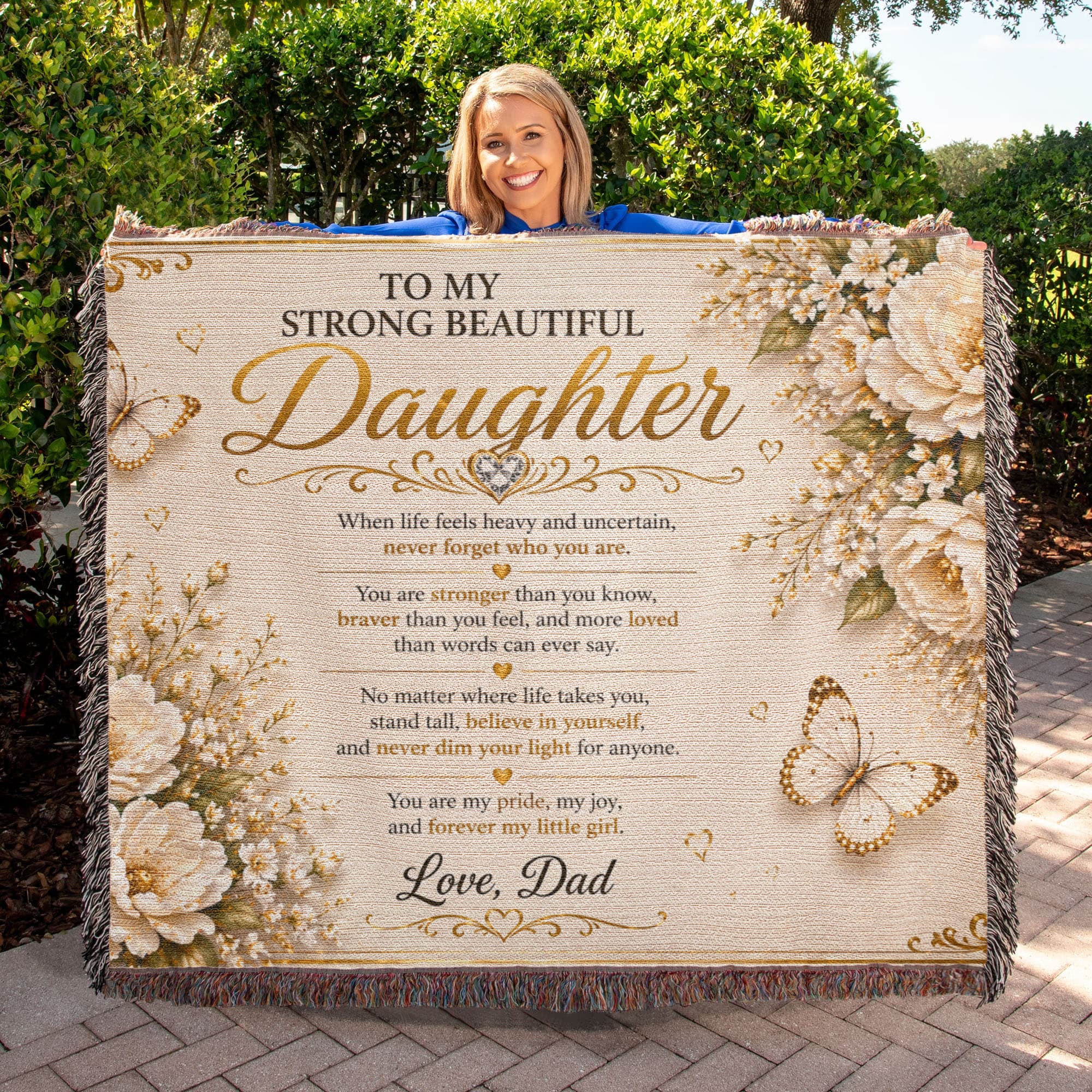 Spectacular & Beautiful Daughter's Woven Blanket Gift