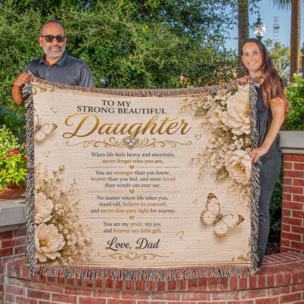 Spectacular & Beautiful Daughter's Woven Blanket Gift
