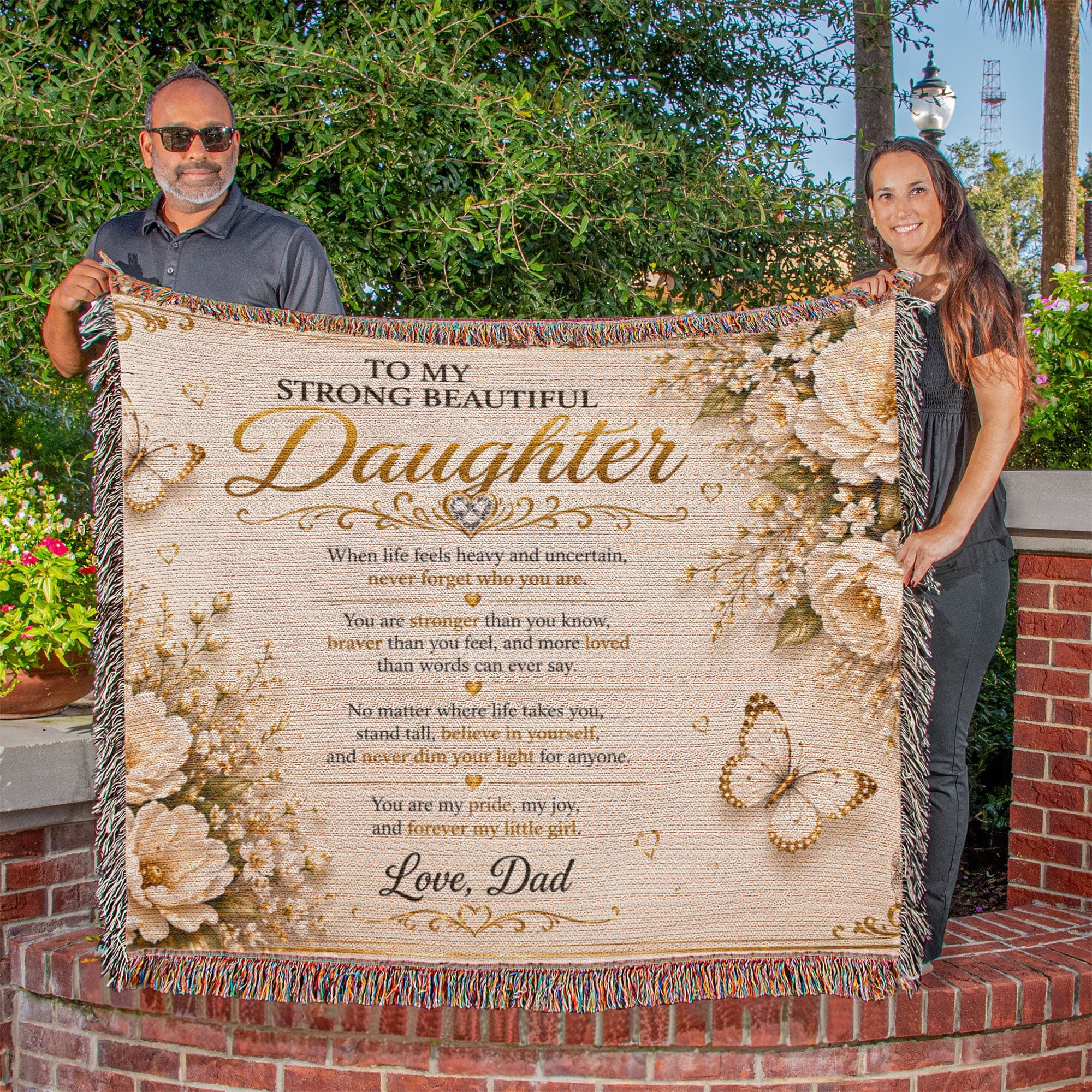 Spectacular & Beautiful Daughter's Woven Blanket Gift