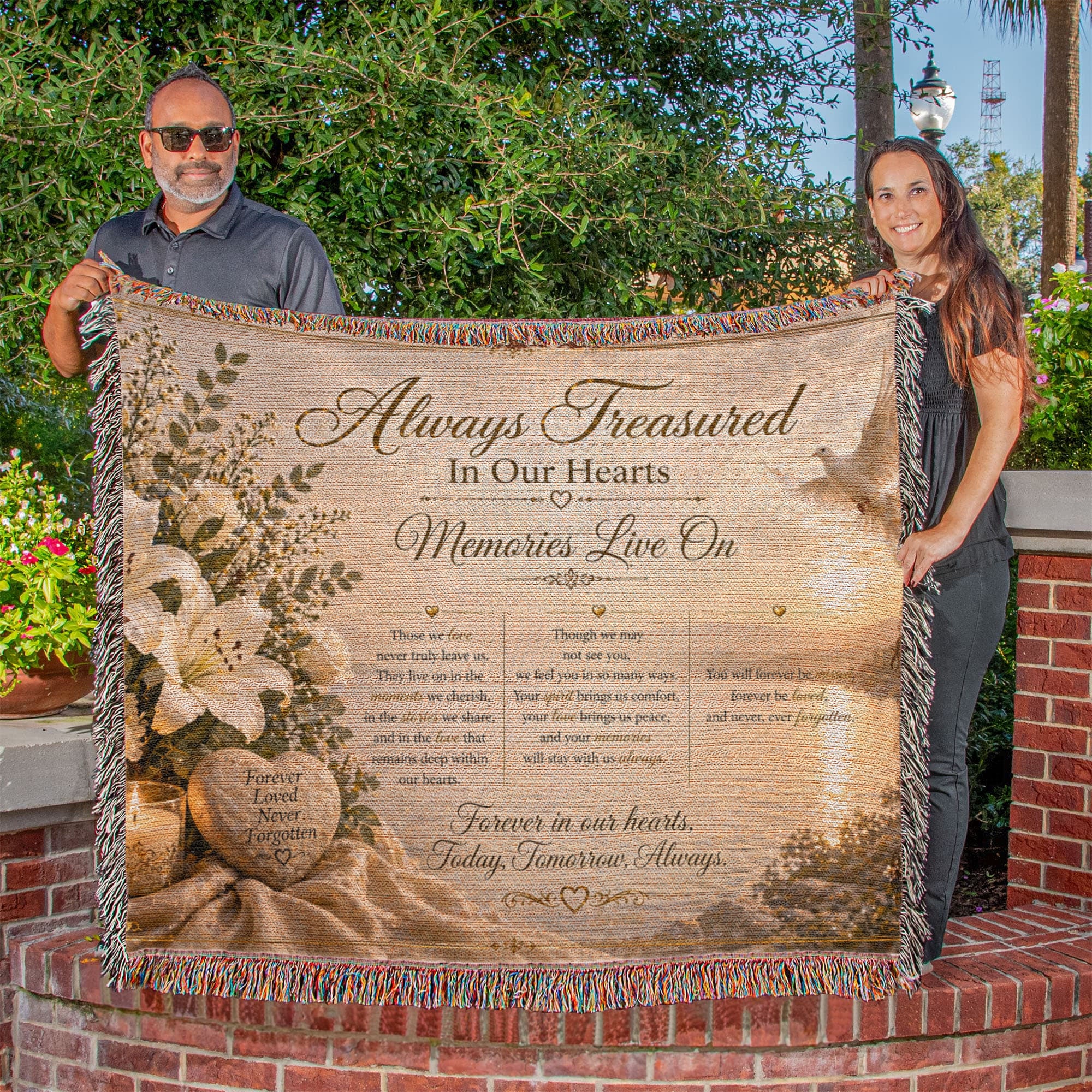 Most Treasured In Our Heart Woven Blanket