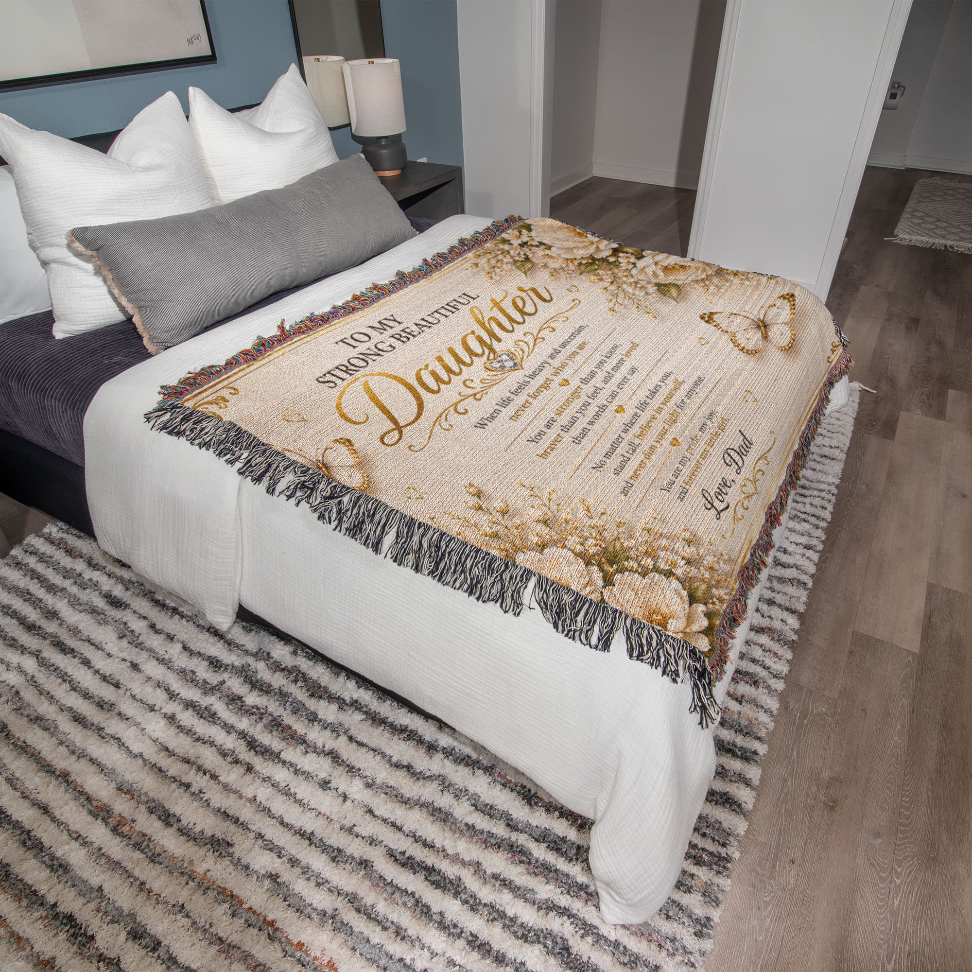 Spectacular & Beautiful Daughter's Woven Blanket Gift